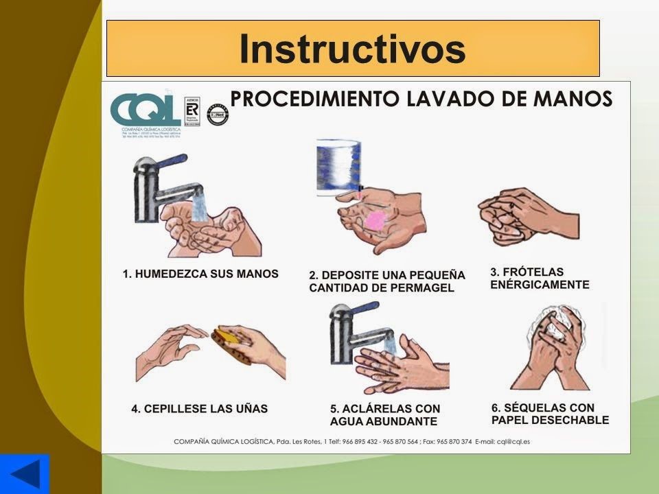 procedimiento lavado de manos