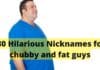 Nicknames for chubby and fat guys