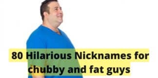 Nicknames for chubby and fat guys