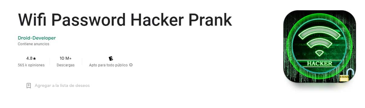 WIFI passwork hacker prank