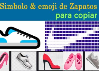 simbolos y emojis de zapatos copiar