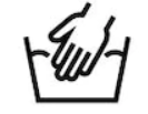 simbolo de lavado a mano