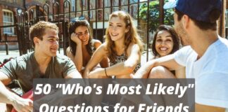 50 "Who's Most Likely" Questions for Friends