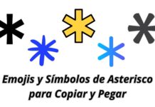 Emojis y Símbolos de Asterisco para Copiar y Pegar