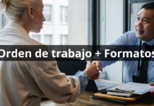 5 ejemplos de orden de trabajo en PDF Orden de trabajo + Formatos