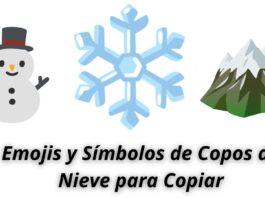 Emojis y Símbolos de Copos de Nieve para Copiar