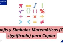 Emojis y Símbolos Matemáticos (Con significado) para Copiar